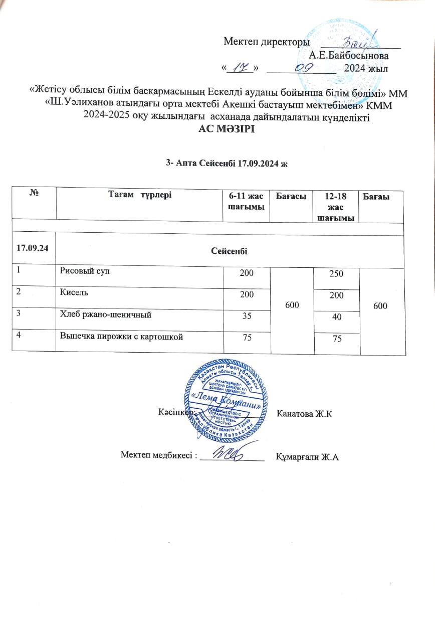 Ас мәзірі 17.09.2024 ж.