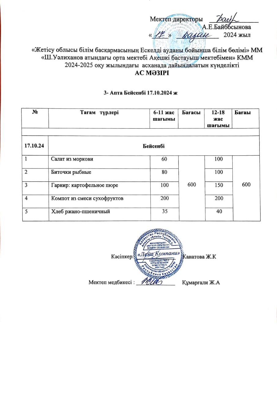 Ас мәзірі 17.10.2024 ж.